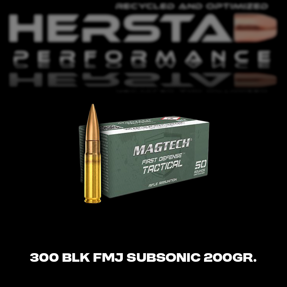 300 BLK FMJ Subsonic 200gr 50 stk
