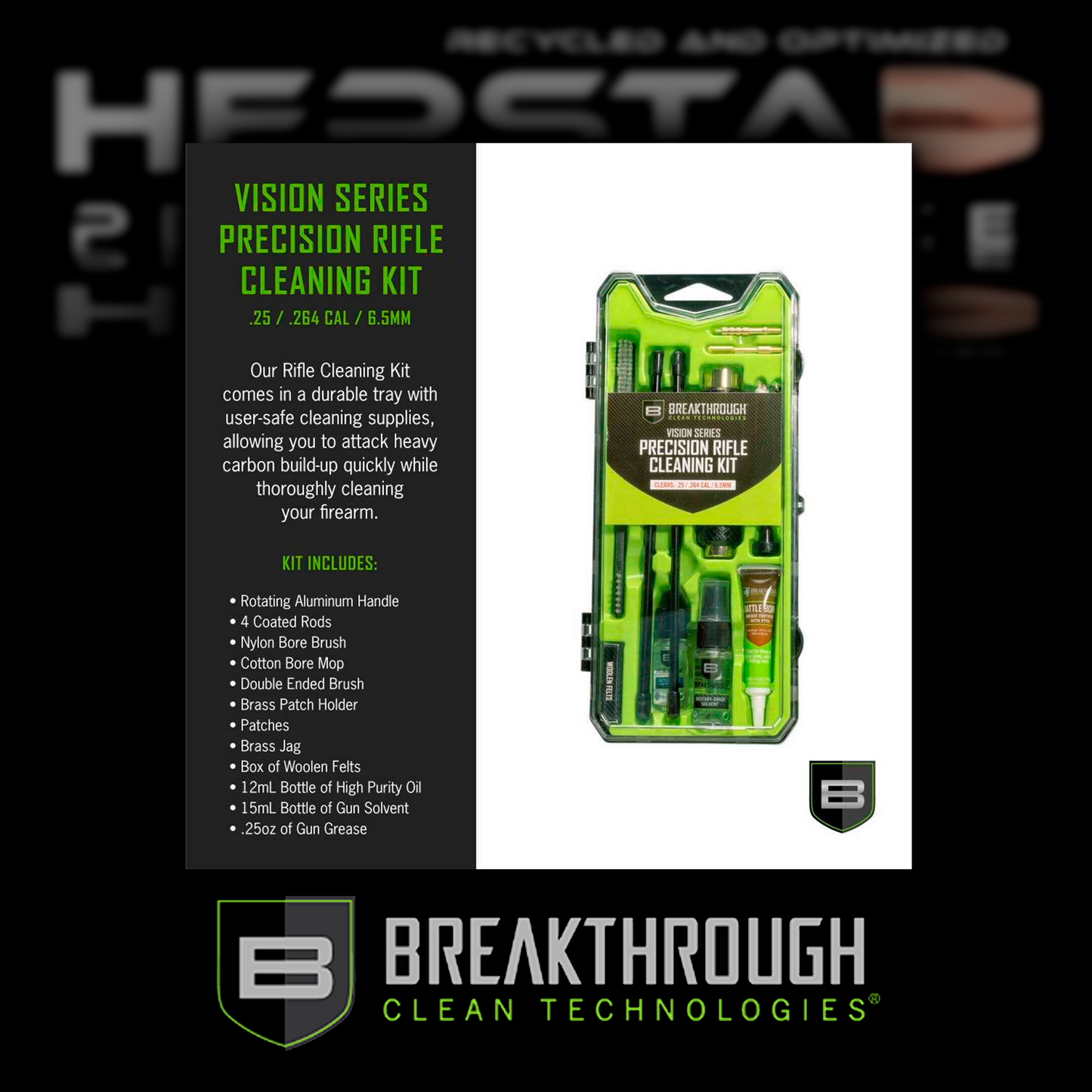 Breakthrough Rifle Cleaning Kit, .25 Caliber & 6.5mm