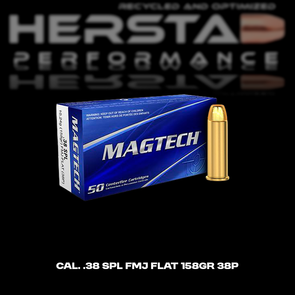 cal. .38 SPL FMJ flat 158gr 38P