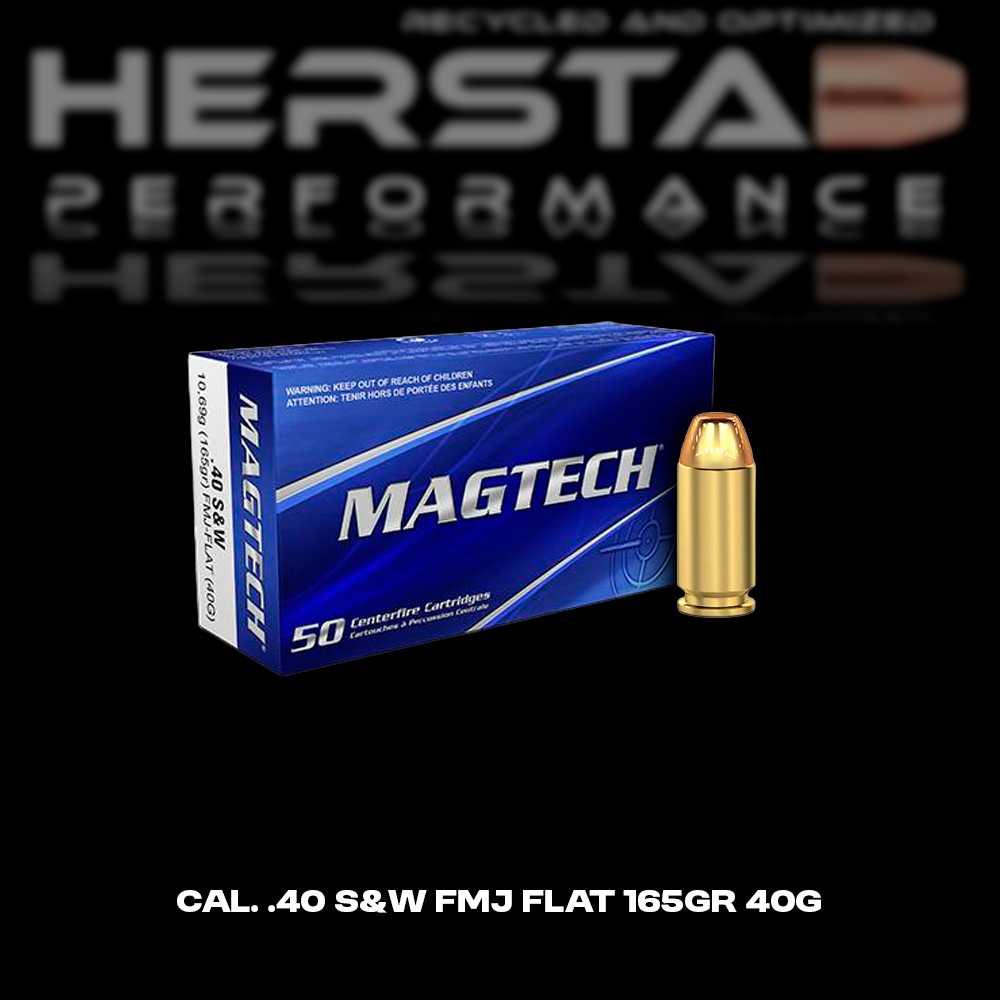 cal. .40 S&W FMJ flat 165gr 40G