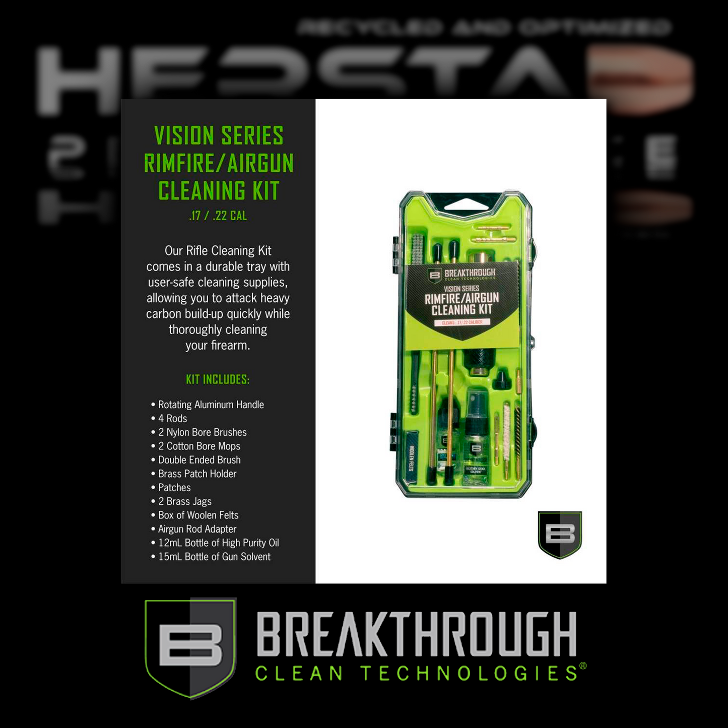 Breakthrough Rimfire & Airgun Cleaning Kit, .17 & .22 Caliber