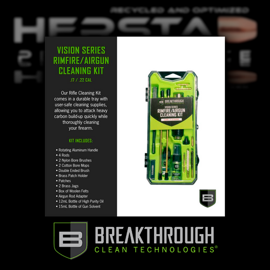 Breakthrough Rimfire & Airgun Cleaning Kit, .17 & .22 Caliber