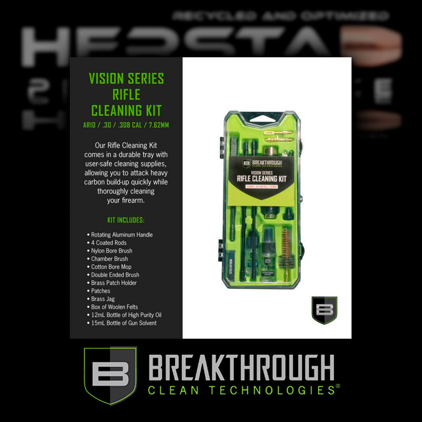 Breakthrough Rifle Cleaning Kit, AR-10 & 30 Caliber