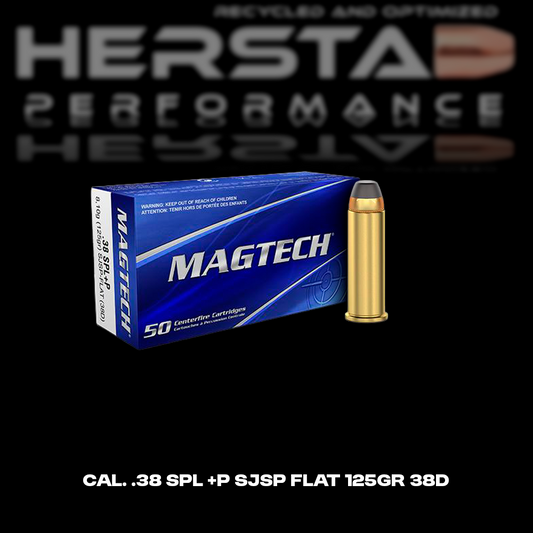 cal. .38 SPL +P SJSP FLAT 125gr 38D